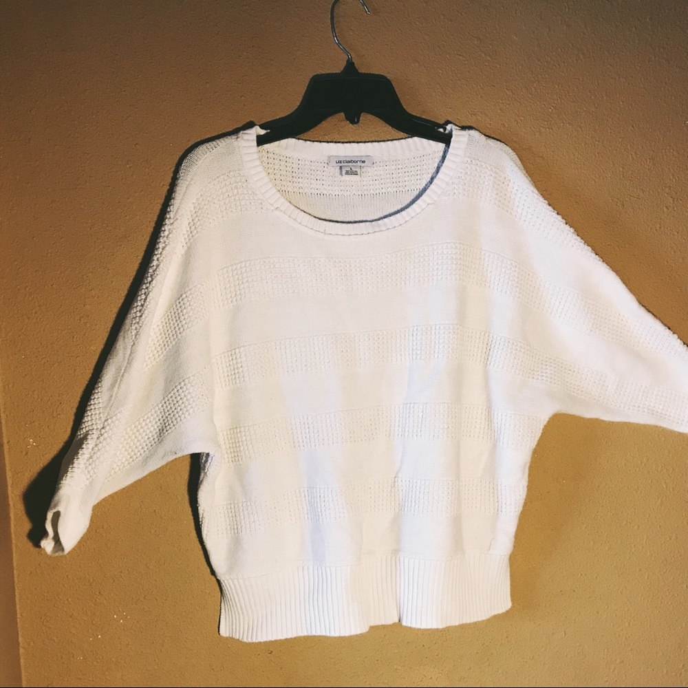 White Liz Claiborne Sweatshirt